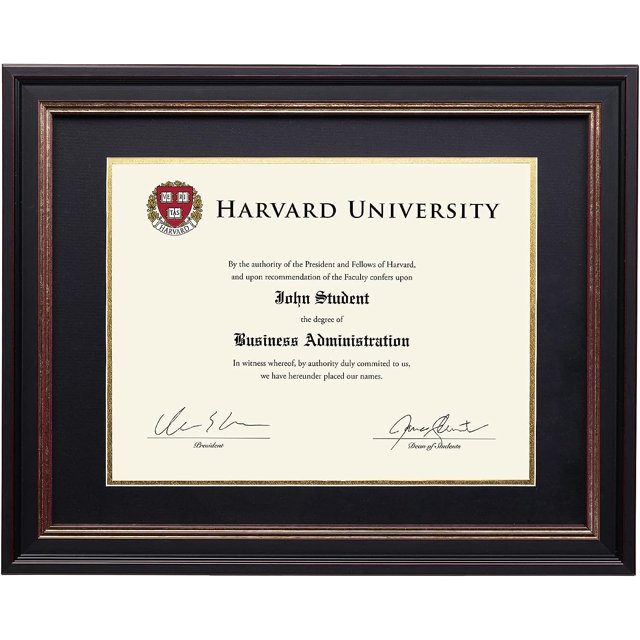 Photo Document Frame 8.5X11with Double Mat Graduation Diploma