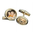 thumbnail image 1 of Photo Engraved Cuff Links - Solid 14K White Gold, 0.65 Inch, Per Pair, 1 of 1
