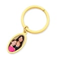 thumbnail image 1 of Photo Engraved Oval Key Chain - 14k Yellow Gold, 1 of 1