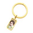 thumbnail image 1 of Photo Engraved Rectangle Key Chain - Sterling Silver, 1 of 1