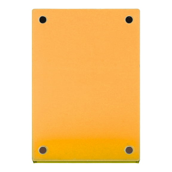 Photo Frame 3 Inch L Shaped Self Standing Self Standing Clear Acrylic Photo Frame Orange