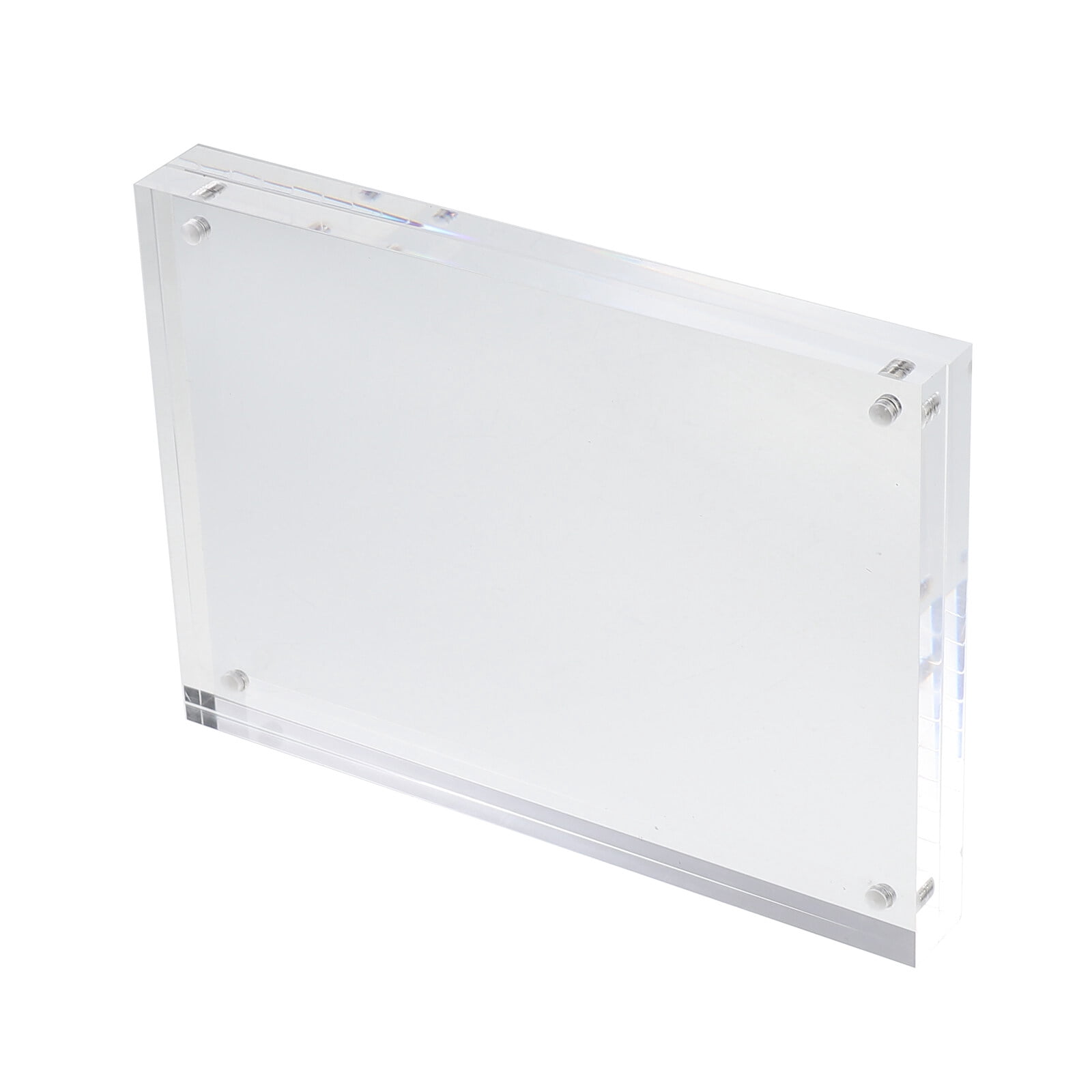 Photo Frame Acrylic Block Magnetic Picture Frames for Wall Clear ...