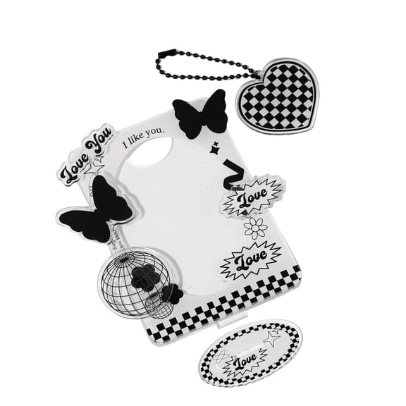 Photo Frame Acrylic Plastic Display Vertical Standing Picture or Display Sign