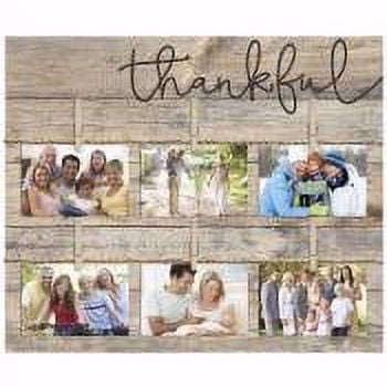 Photo Frame-Clothesline Clipboard-Thankful (21" x 17.5")