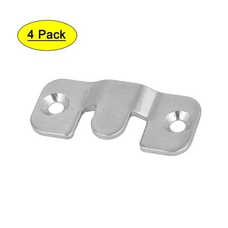 Photo Frame Couch Sofa Iron W Shaped Sectional Connector 44x19x5mm 4pcs