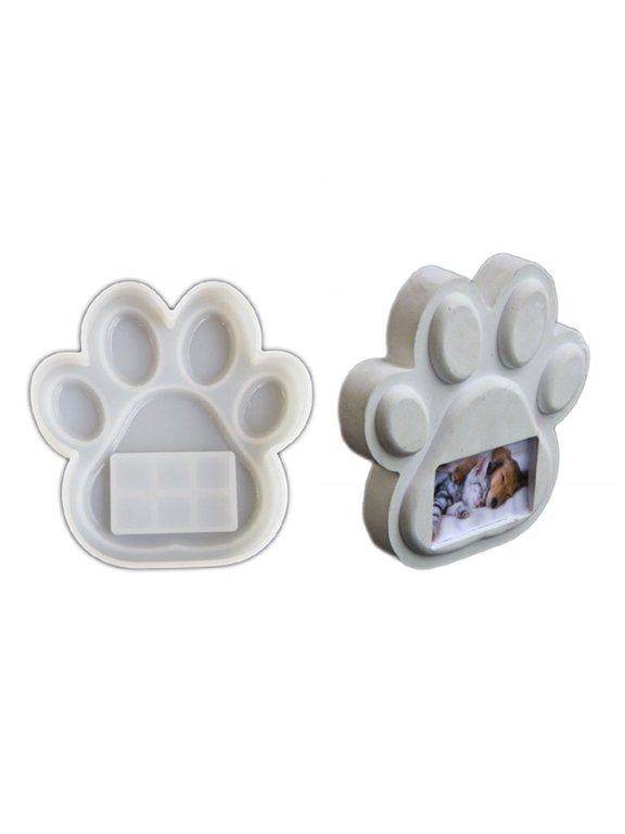 Photo Frame Decorative Resin Molds Including Dog Paw Photo Frame Ornaments