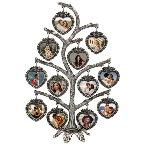 Photo Frame Family Tree Metal Family Tree Photo Frame Tree Shape Display Rich Multi Picture Frame Tree Free Combination Photo Picture Tree Displays for Home Wedding Decor