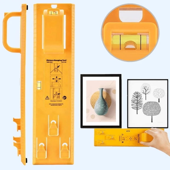 Photo Frame Hanging Tool Accurate Position-Locating Hotel Picture Level Ruler Wall Hanging Measurments Hangers