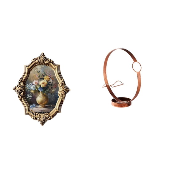 Photo Frame Picture Frame Wine Bottle Holder Resin Vintage Design for Home Office Bedroom Decor Display