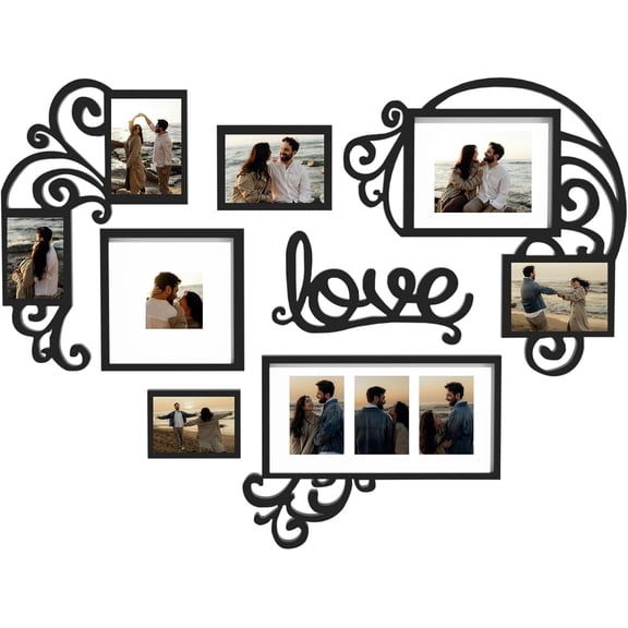 Photo Frame | Plaque College Frame - Wall Decoration Combination - White PVC Picture Frame Selfie Gallery Collage With Hanging Template & Wall Mounting Design | Family Tree