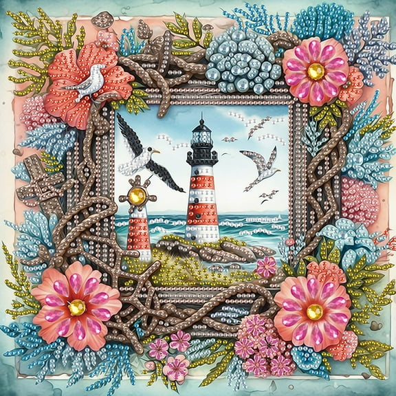 Photo Frame Tower Diamond Art Painting Kit