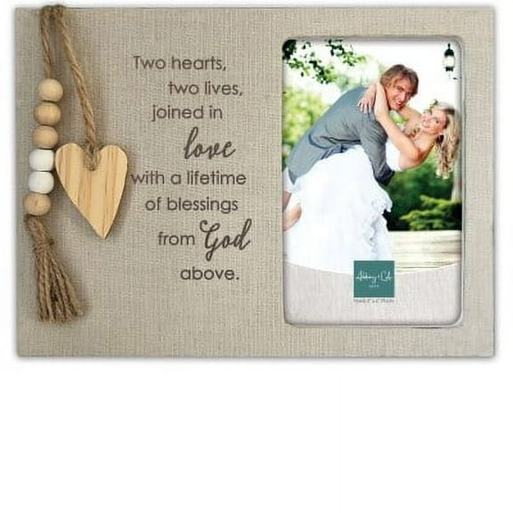 Photo Frame-Wedding-Two Hearts (Holds 4" x 6")