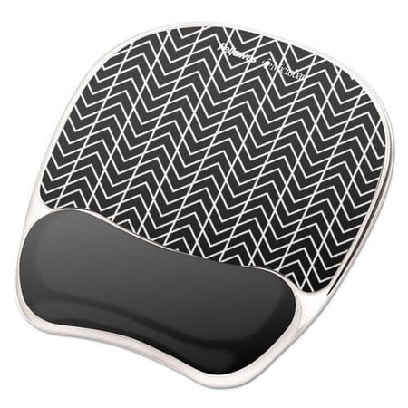 Photo Gel Mouse Pad with Wrist Rest with Microban Protection, 7.87 x 9.25, Chevron Design | Bundle of 2 Each