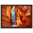 thumbnail image 1 of Photo Geology Antelope Canyon Arizona Nature God Rays Artwork Framed Wall Art Print A4, 1 of 4