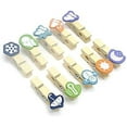 thumbnail image 1 of Photo Holder String with Cloth Pins Clips Set of 12 Cute Design Colored Decorative Photo Keeper Frame By Decor Hut (Weather), 1 of 9