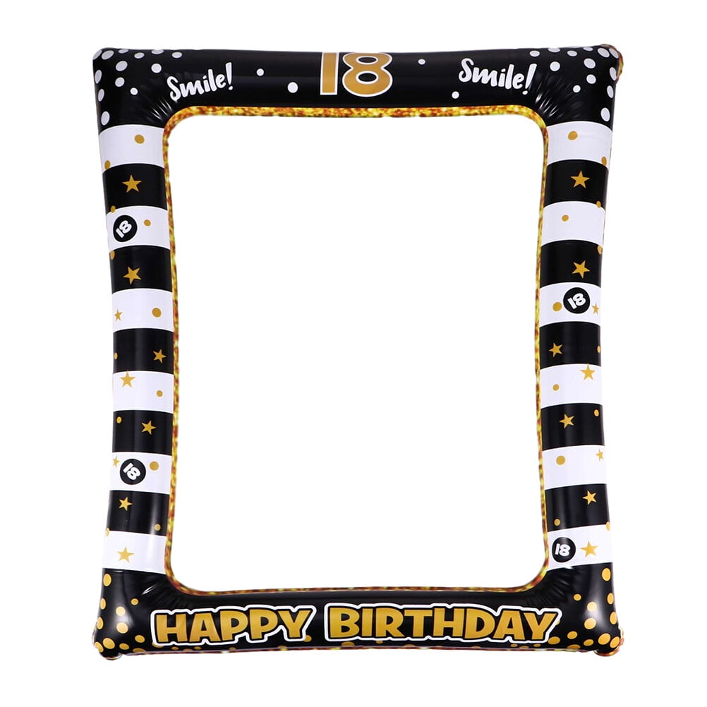 Photo Inflatable Birthday 18 Booth Prop Frame Picture Frame Selfie