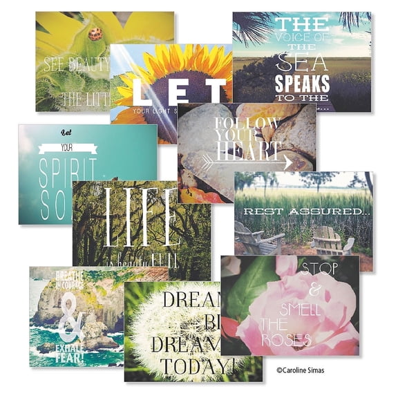 Current Photo Inspirations Friendship Greeting Card Sets, Value Pack of 20, 5" x 7"