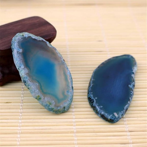 Photo Irregular Agate Polished Crystal Slice Brazil Stone Props Reiki6 U1W7