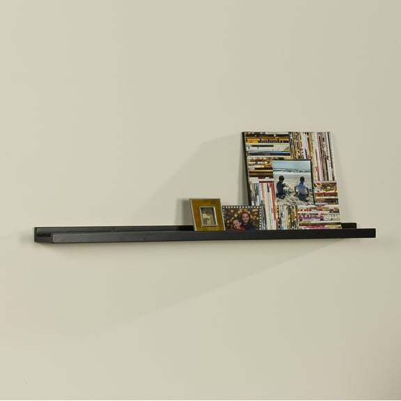 Photo Ledge 31.5" Wide Black Decorative Wall Shelf