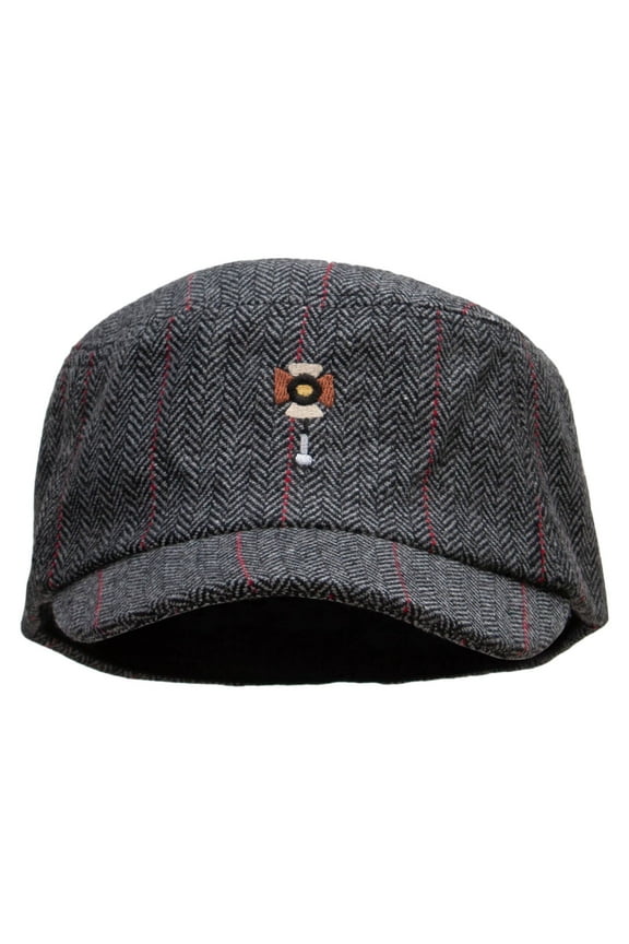 Photo Lights Wool Fashion Fitted Engineer Cap - Black OSFM