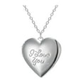 thumbnail image 1 of Photo Locket Necklace Picture Keepsake Love Heart Vintage Openable Frames Letters, 1 of 8