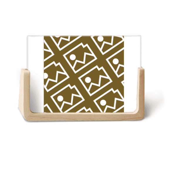 Photo Memorial Seal Patterns Photo Wooden Photo Frame Tabletop Display