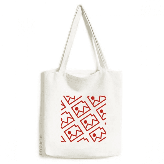 Photo Memorial Seal Patterns Tote Canvas Bag Shopping Satchel Casual Handbag
