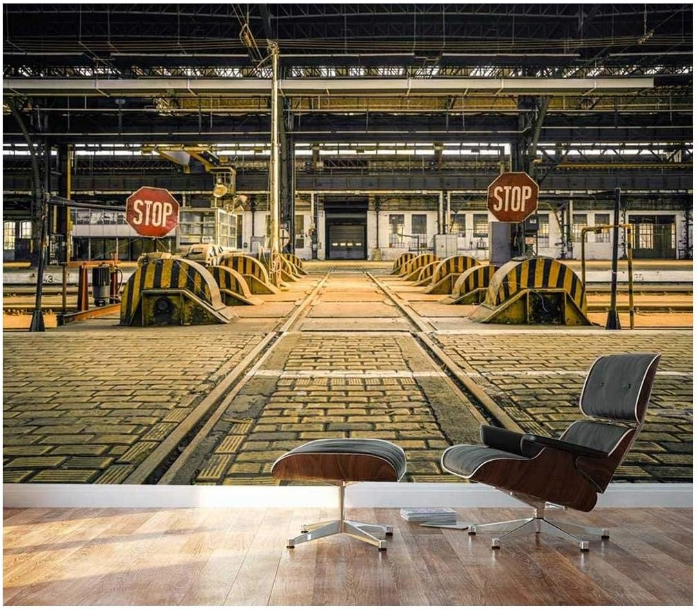 Photo Of An Abandoned Industrial Interior With Bright Light Removable ...