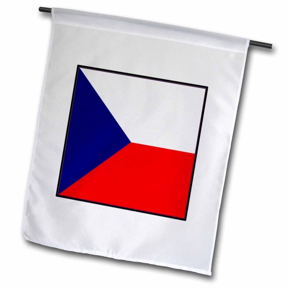 3dRose, Photo Of Czech Republic Flag Button, 18 x 27 inch Garden Flag