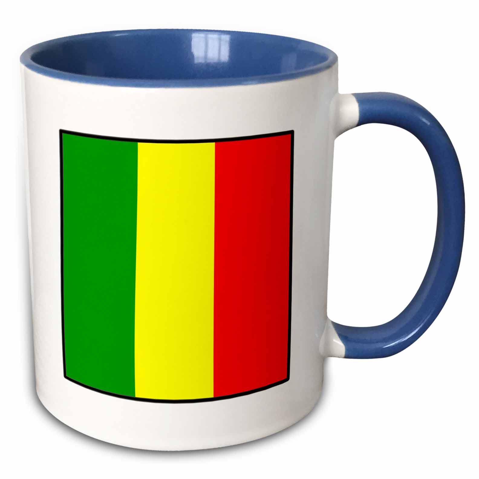 3drose Button 3drose, Photo of Mali Flag Button, 11oz Two-tone Blue Mug - Walmart.com