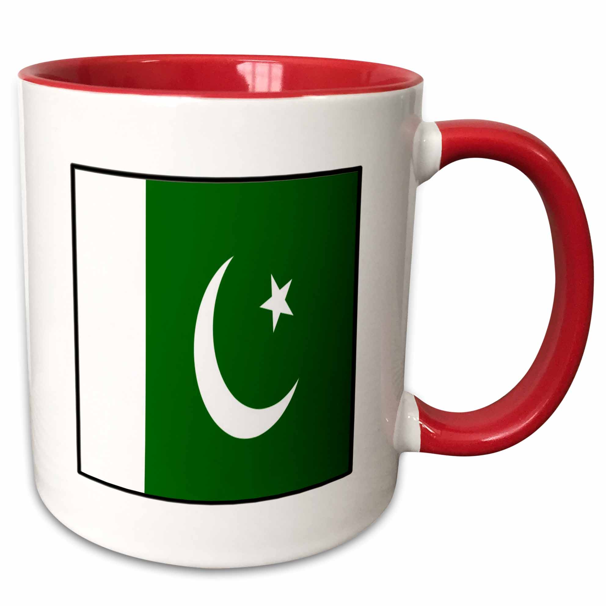 3drose Button 3drose, Photo of Pakistan Flag Button, 15oz Two-tone Red Mug - Walmart.com