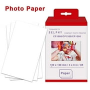 Photo Paper Compatible Canon Selphy CP1300 CP1200 CP1000 CP910 CP900 for Canon Selphy Paper 6 Inch KP108IN KP36IN 【No Cassette】 72 sheets