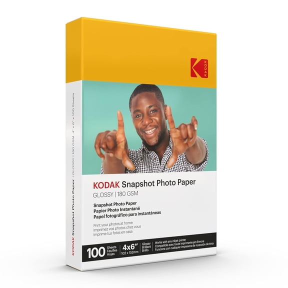Photo Paper Gloss 4 X 6 SNAPSHOT 100 count, 48lb-180 g/m 2-8.5MIL (41305) THIS PRODUCT IS NOT COMPATIBLE WITH THE DOCK PRINTER