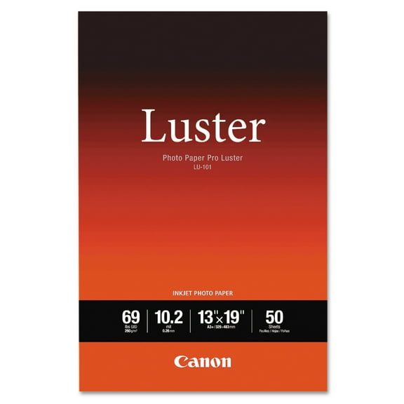 Canon LU-101 Pro Luster Photo Paper (13x19", 50 Sheets, 255 gsm)