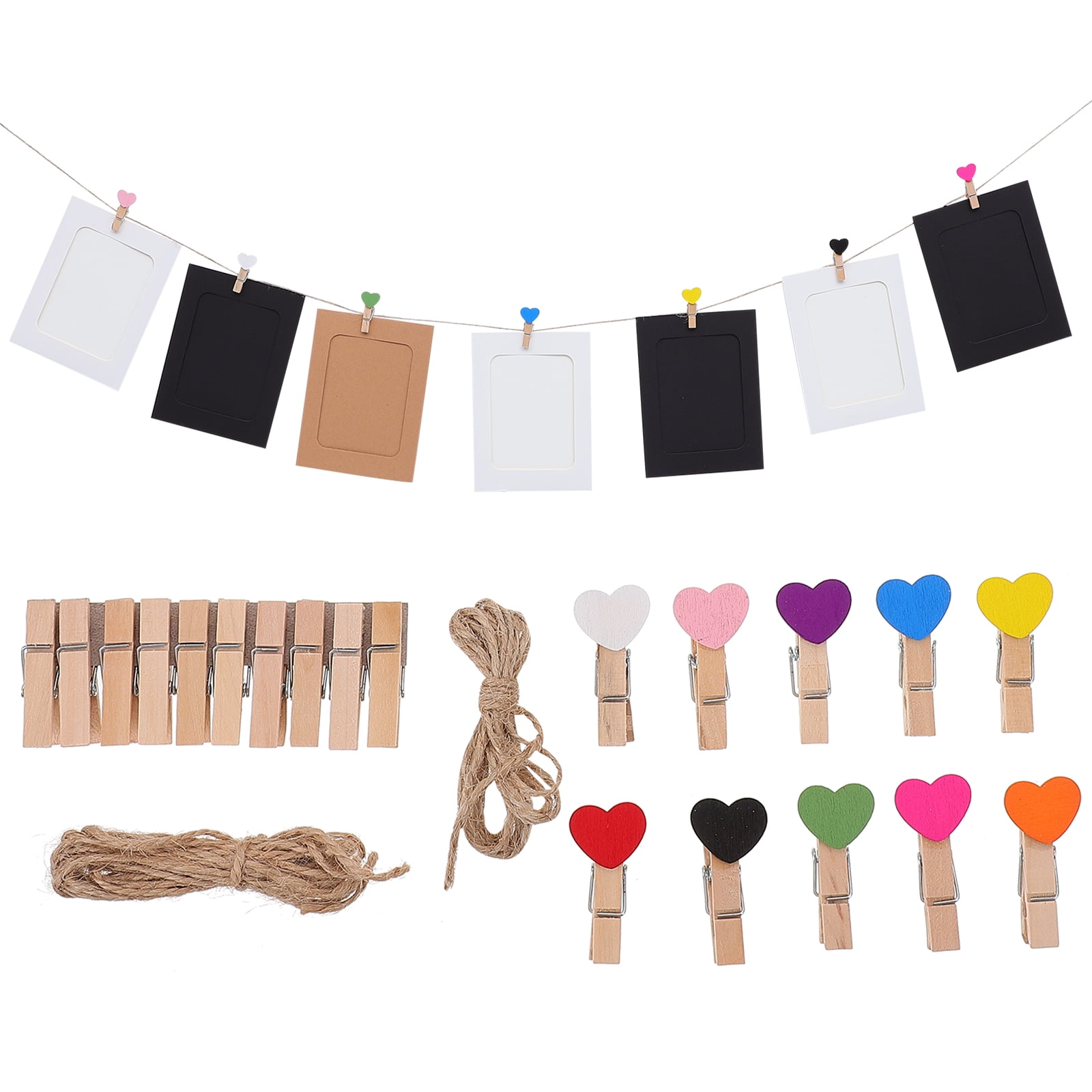 Photo Picture Frame Banner Bunting Diy Display Hanging Cardboard Frames