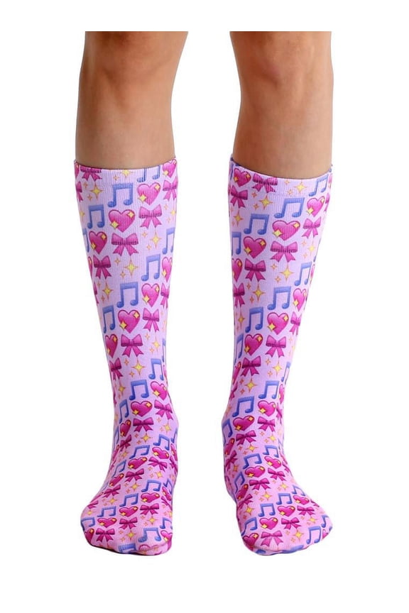 Photo Print Crew Socks: Dancer Emoji