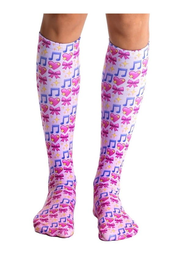 Photo Print Knee High Socks: Dancer Emoji