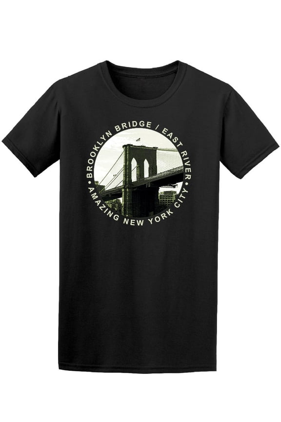 Photo Print Of Bkyn Bridge T-Shirt Men -Image by Shutterstock, Male Medium