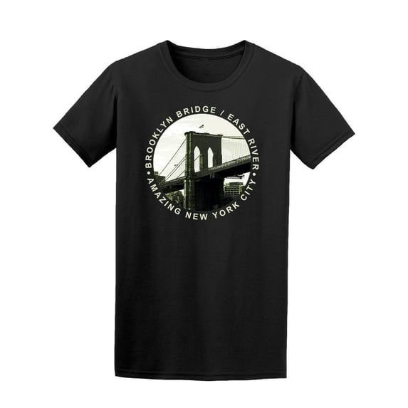 Photo Print Of Bkyn Bridge Tee Men's -Image by Shutterstock