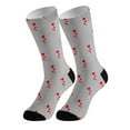 thumbnail image 1 of Photo Print Socks Create Your Own Design Customized Picture Novelty Footwear For Everyone,Grey One Size, 1 of 2