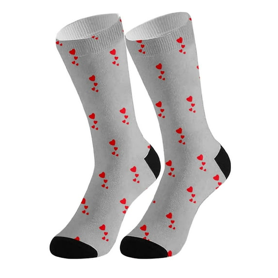 Photo Print Socks Create Your Own Design Customized Picture Novelty Footwear For Everyone,Grey One Size