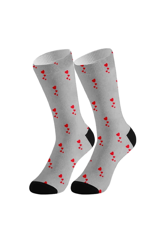 Photo Print Socks Create Your Own Design Customized Picture Novelty Footwear For Everyone,Grey One Size