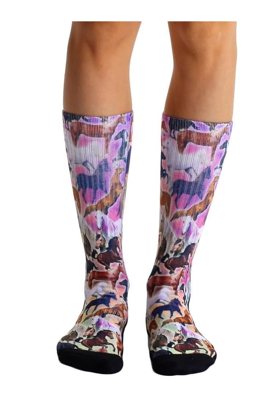 Photo Print Sport Socks: Horse Heaven