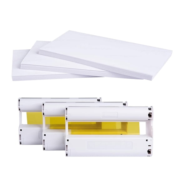 Photo Printing Paper and Ink Cartridge Set for RP-108 CP1500 CP1300 Camera Durable Wide Compatible and Fast Printing