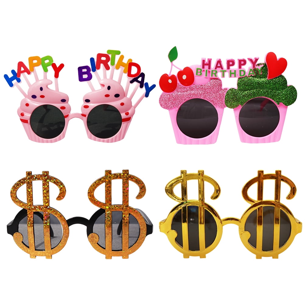 Photo Props 1 Set 4 Pcs Birthday Party Photo Props Decorations Wacky ...