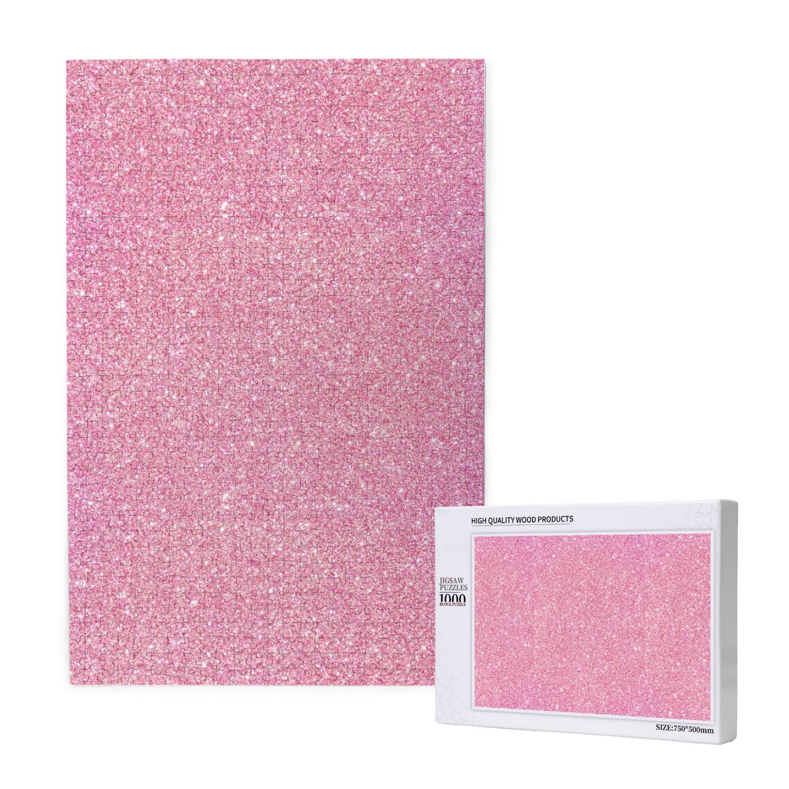Photo Puzzle Glitter Pink 1000 Piece Family Reunion Puzzle, Wooden ...