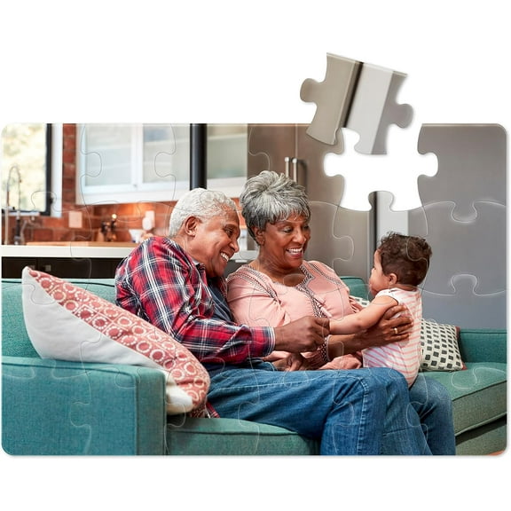 Photo Puzzle, Pet Puzzle, Wedding Puzzle, Family Reunion Puzzle - 24 Piece, Custom Jigsaw Puzzle for Adults (Horizontal/Landscape) - I See Me!