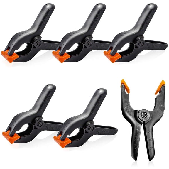 Photo Spring Clips for Studio, Backdrop Clamp, Background Clamps, 3.75 inch Muslin Spring Clamp Clip for Fabric, Paper, Canvas, AGG12426 PACK