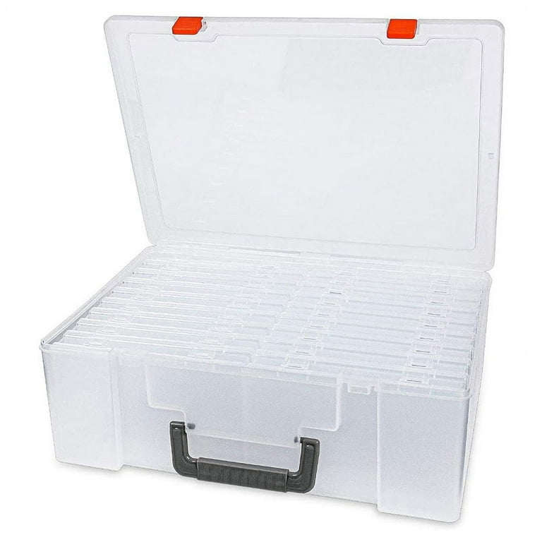 Photo Storage Box 4x6inch, 18 Inner Photo Case Photo Organizer Acid-Free Photo Box Storage Photo Photo Case, Blue