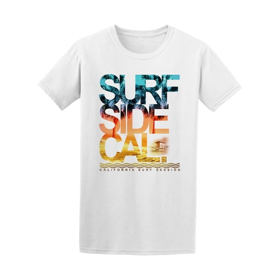Photo Surf Side Cali California Beach T-Shirt - Image by Shutterstock, Male Large